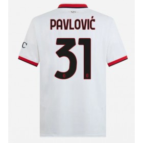 AC Milan Strahinja Pavlovic #31 Borta Kläder 2024-25 Kortärmad